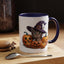 Halloween Mug - Witch Cat Hiding In Pumpkins