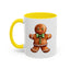 Christmas Mug - Gingerbread Man Green Bow