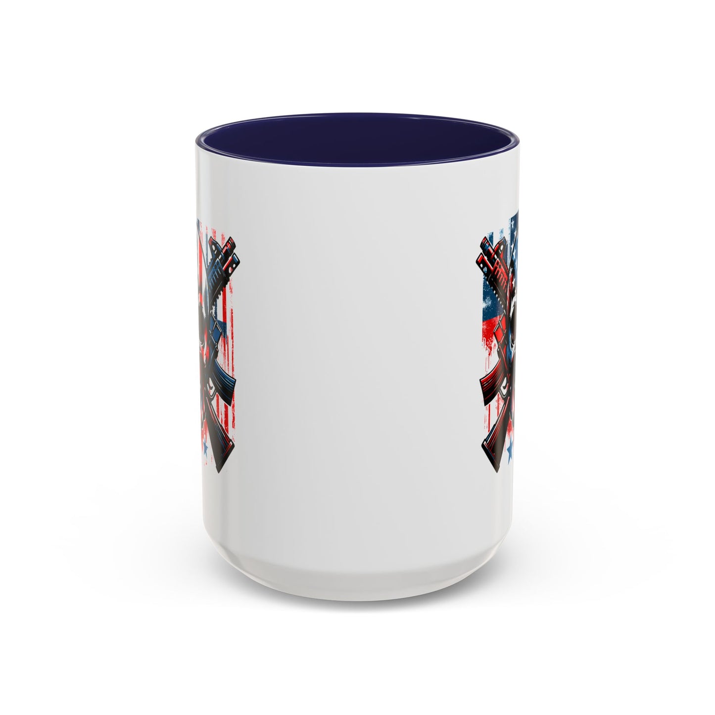 4th of July Mug - Skull With American Flag