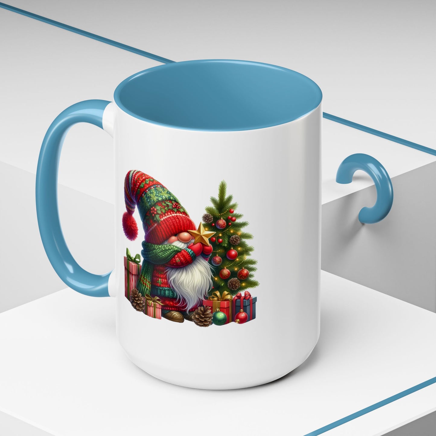 Christmas Mug - Gnome with Christmas Tree Star
