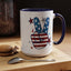 4th of July Mug - America Peace Sign