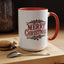 Christmas Mug - Merry Christmas Maroon Text Ornament Decorations