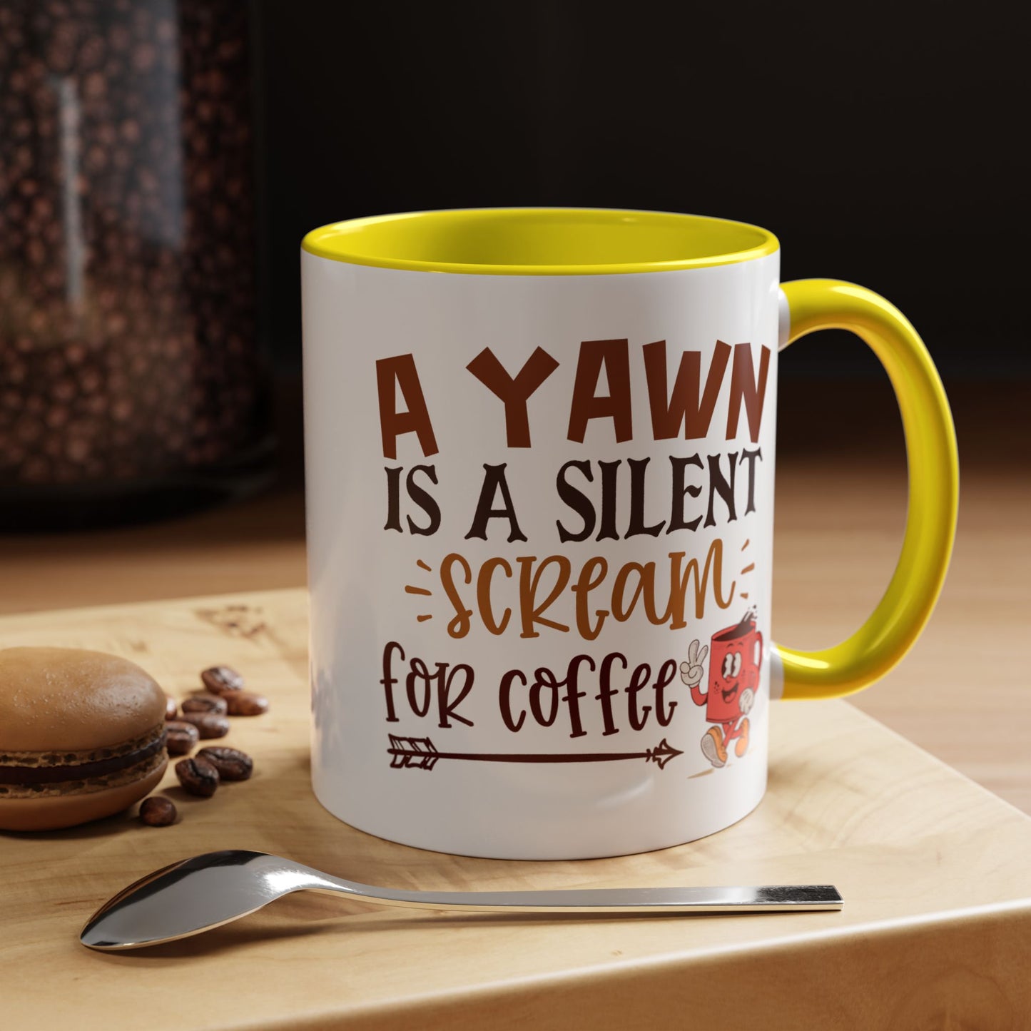 Humor Mug - A Yawn is a Silent Scream