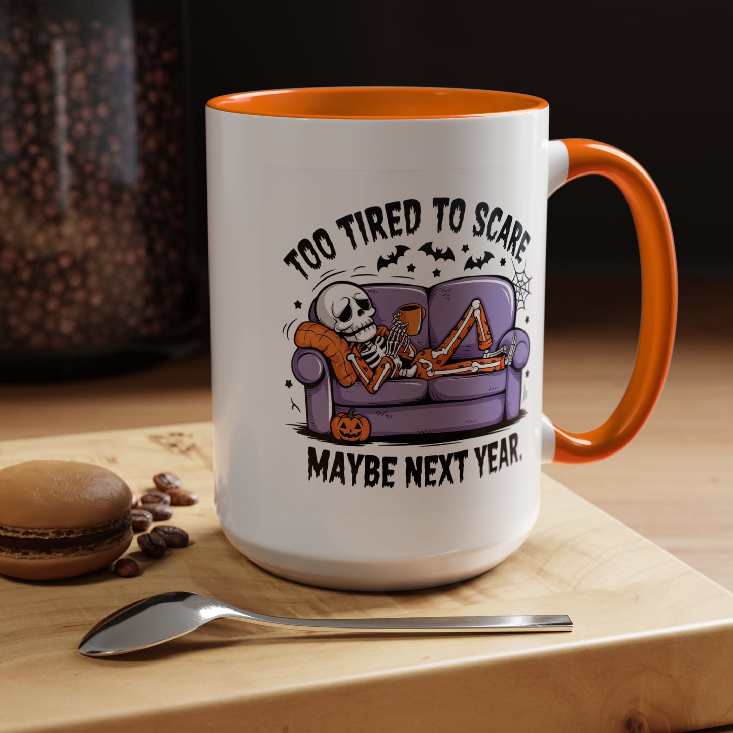 Halloween Mug - Too Tired To Scare