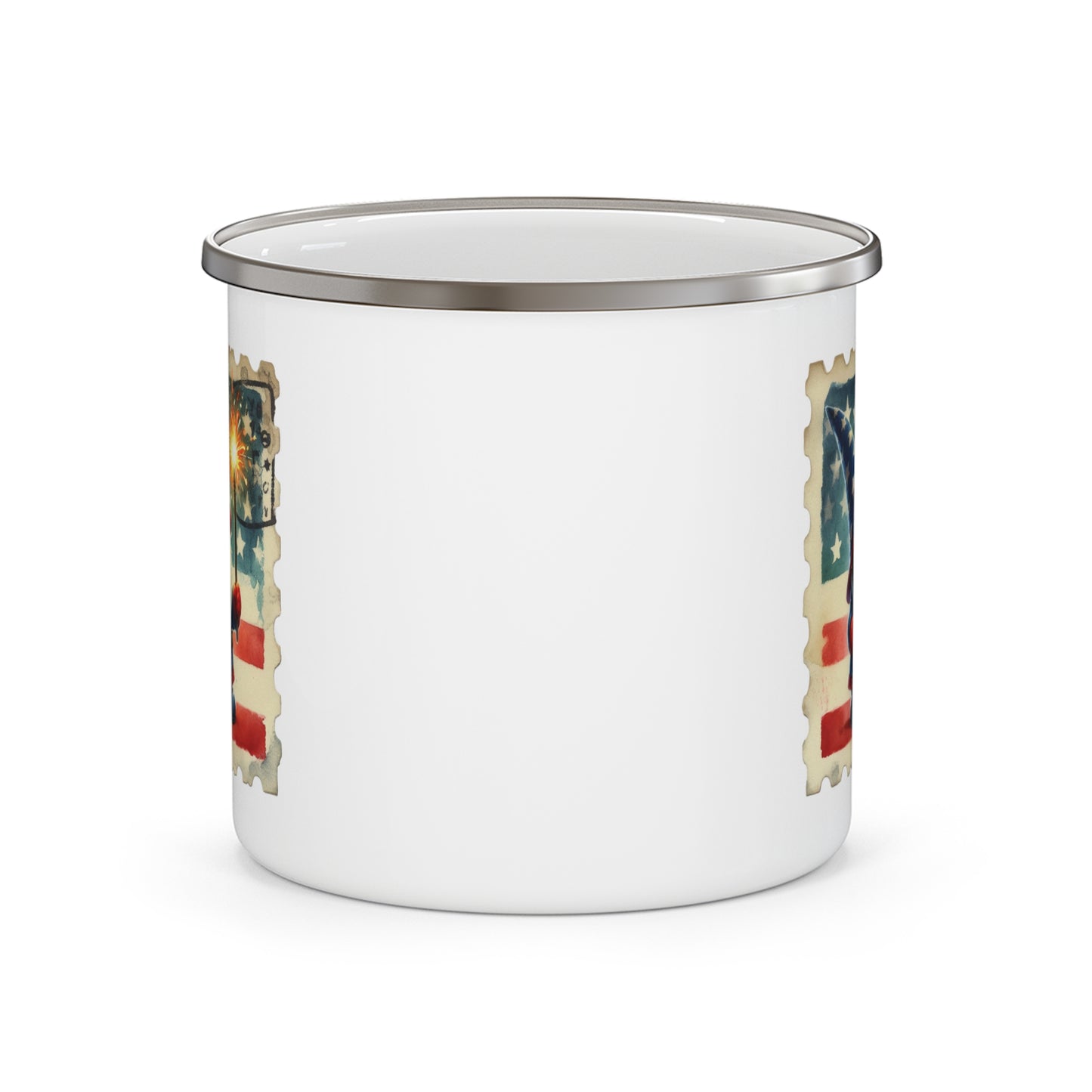 4th of July Mug - Gnome Fireworks Stamp