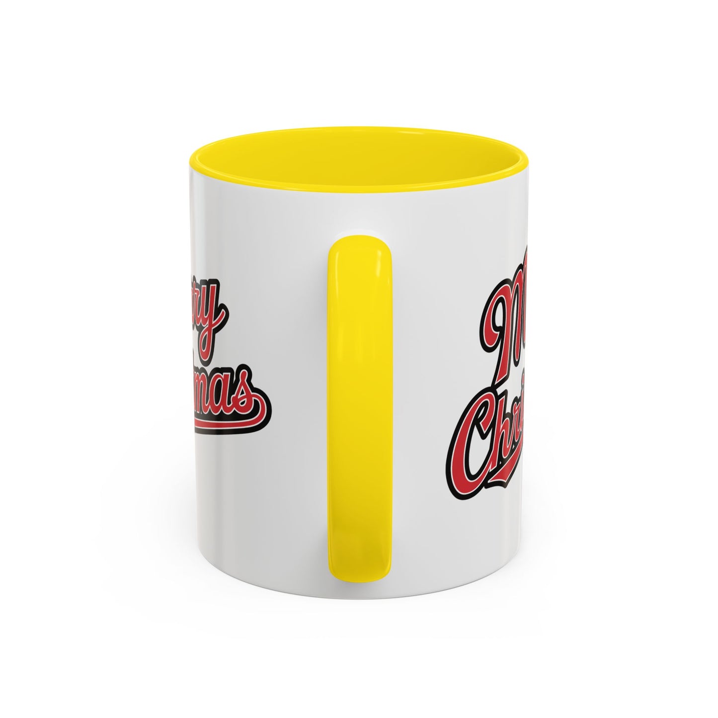 Christmas Mug - Merry Christmas Red & Black Baseball Text