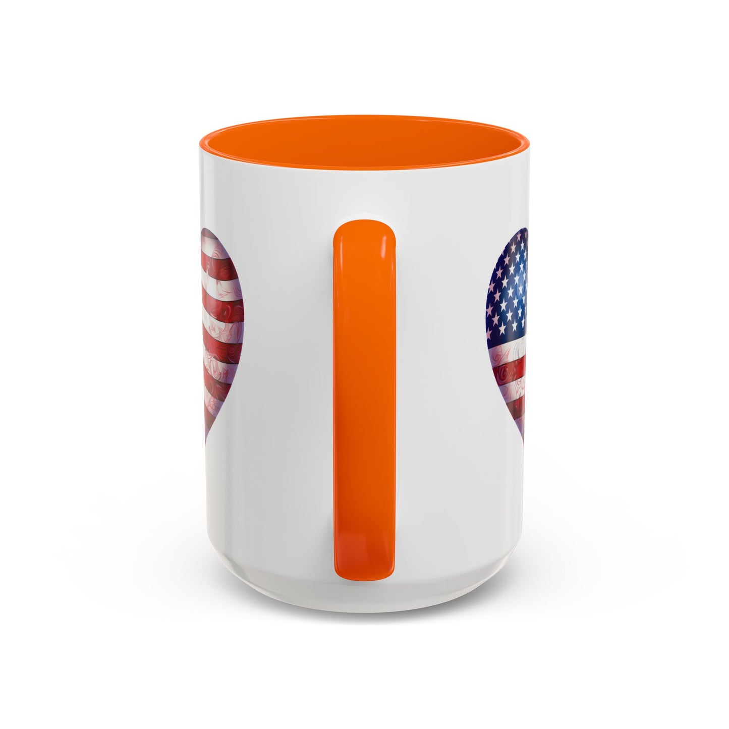 4th of July Mug - Heart American Flag
