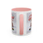 Christmas Mug - Merry Christmas Red Text Puppy Green Top