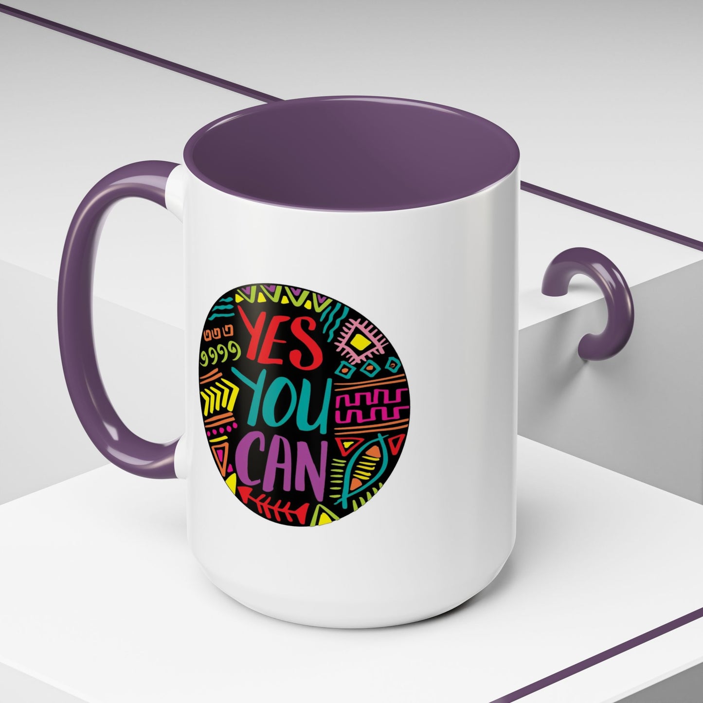 Motivation Mug - Yes You Can Badge