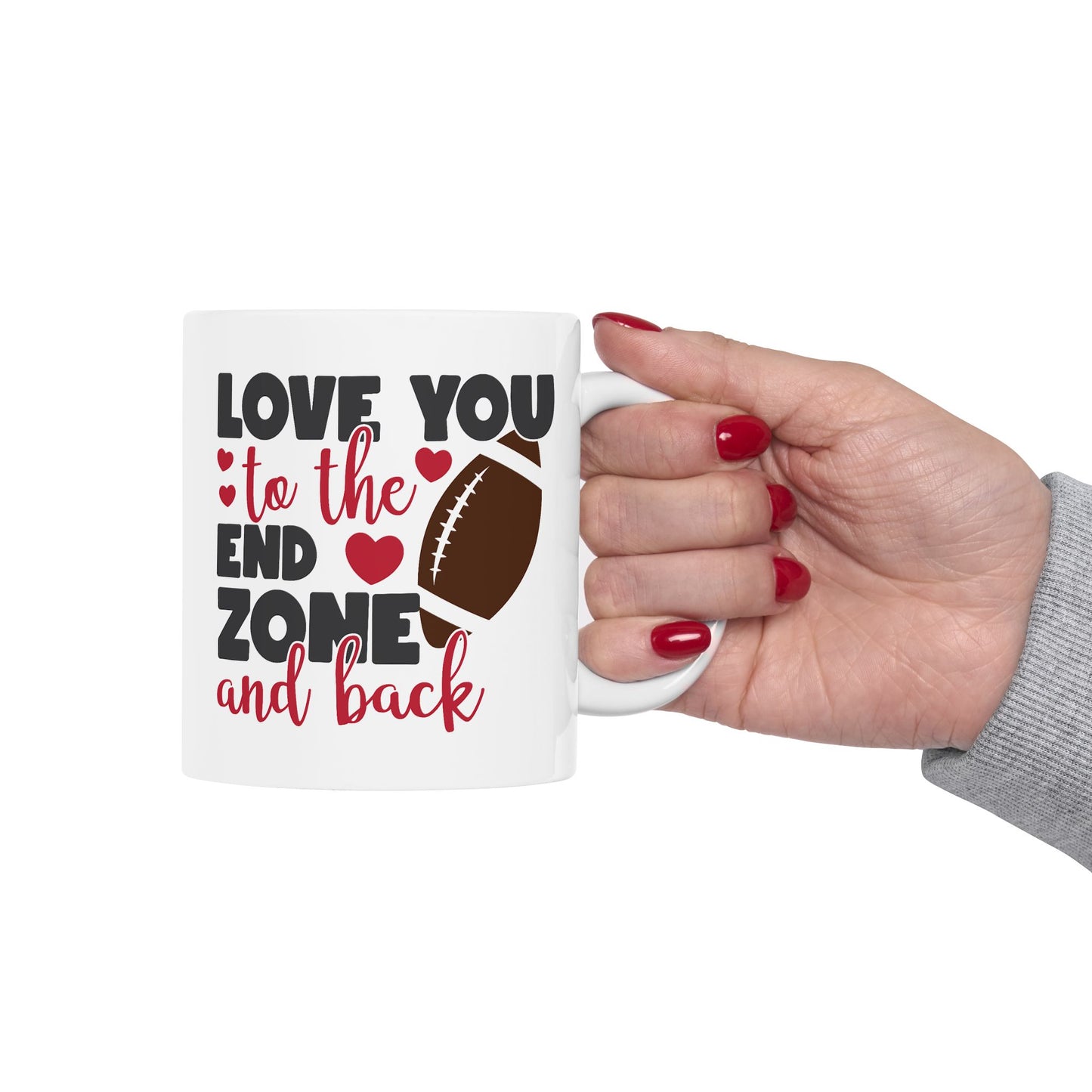 Anniversary Mug - Love You to the End Zone