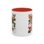 Christmas Mug - Happy Holidays Red Text Reindeer Santa Snowman Presents