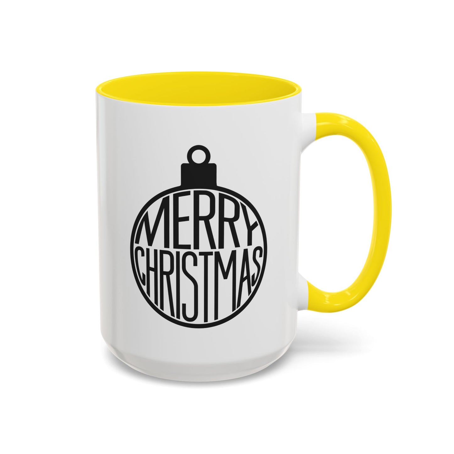 Christmas Mug - Merry Christmas Black Text Ornament
