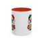 Christmas Mug - Merry Christmas Red Yellow & Green Text Green & Red Hat