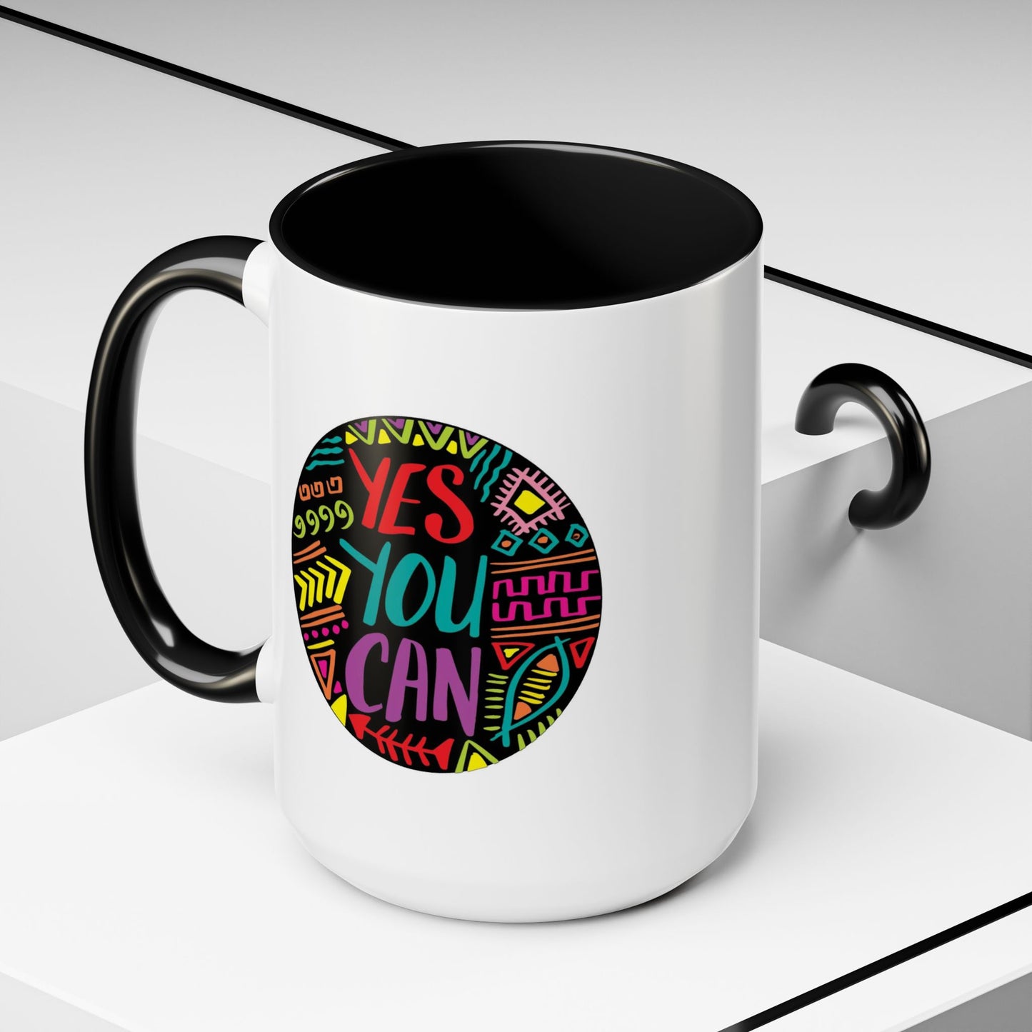 Motivation Mug - Yes You Can Badge