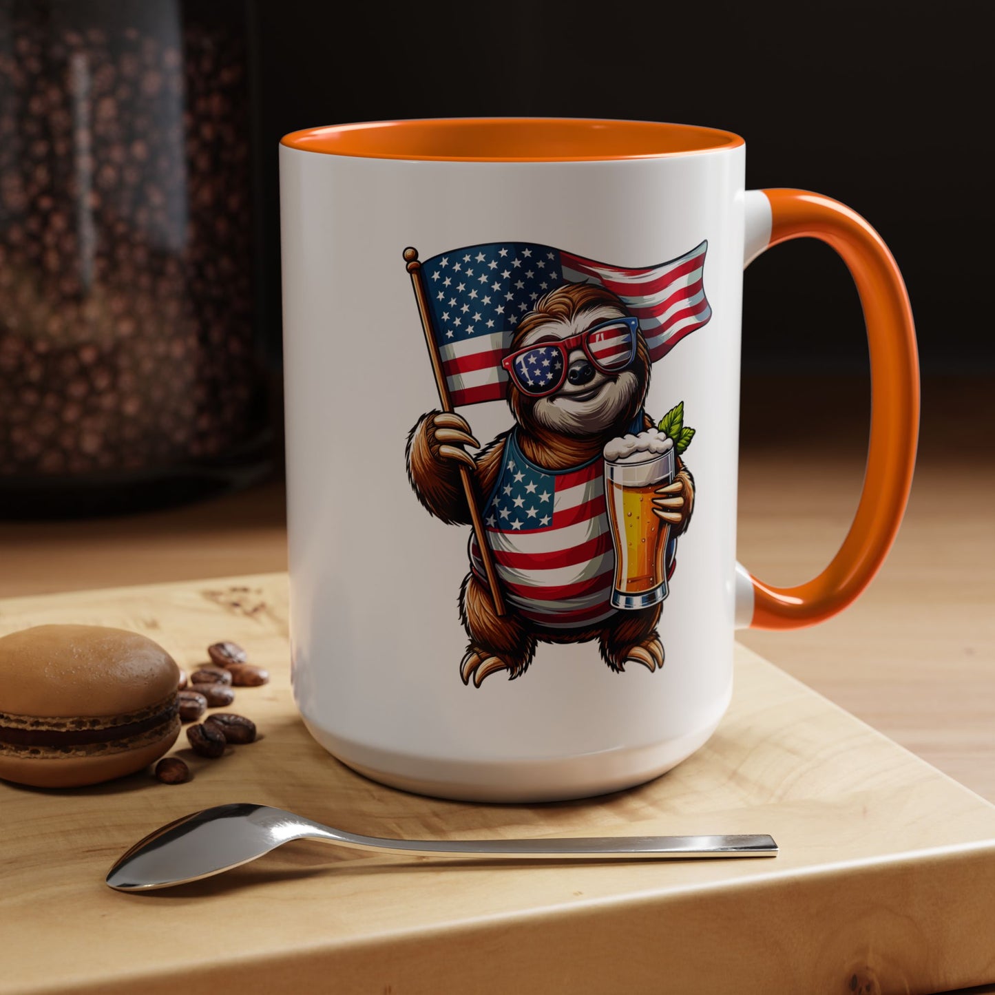 4th of July Mug - Merica Sloth