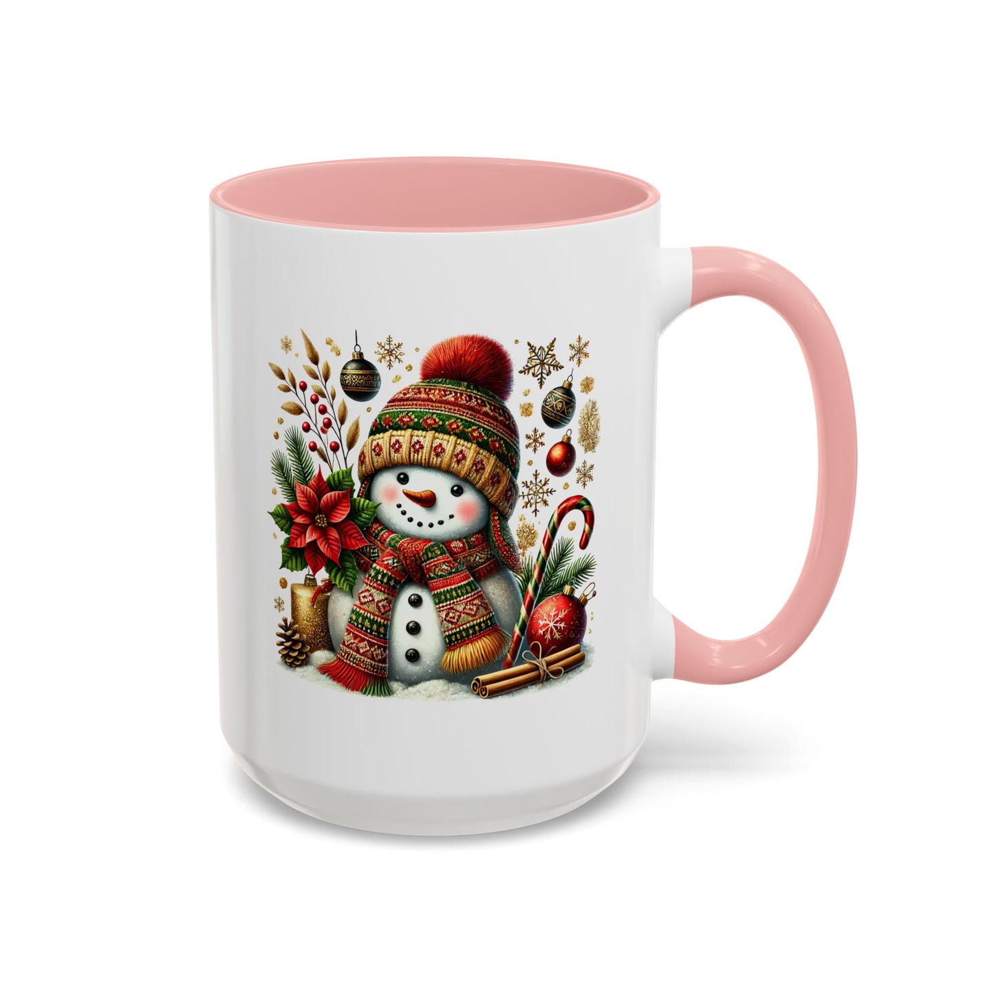 Christmas Mug - Snowman with Christmas Decorations