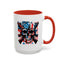 4th of July Mug - Skull With American Flag