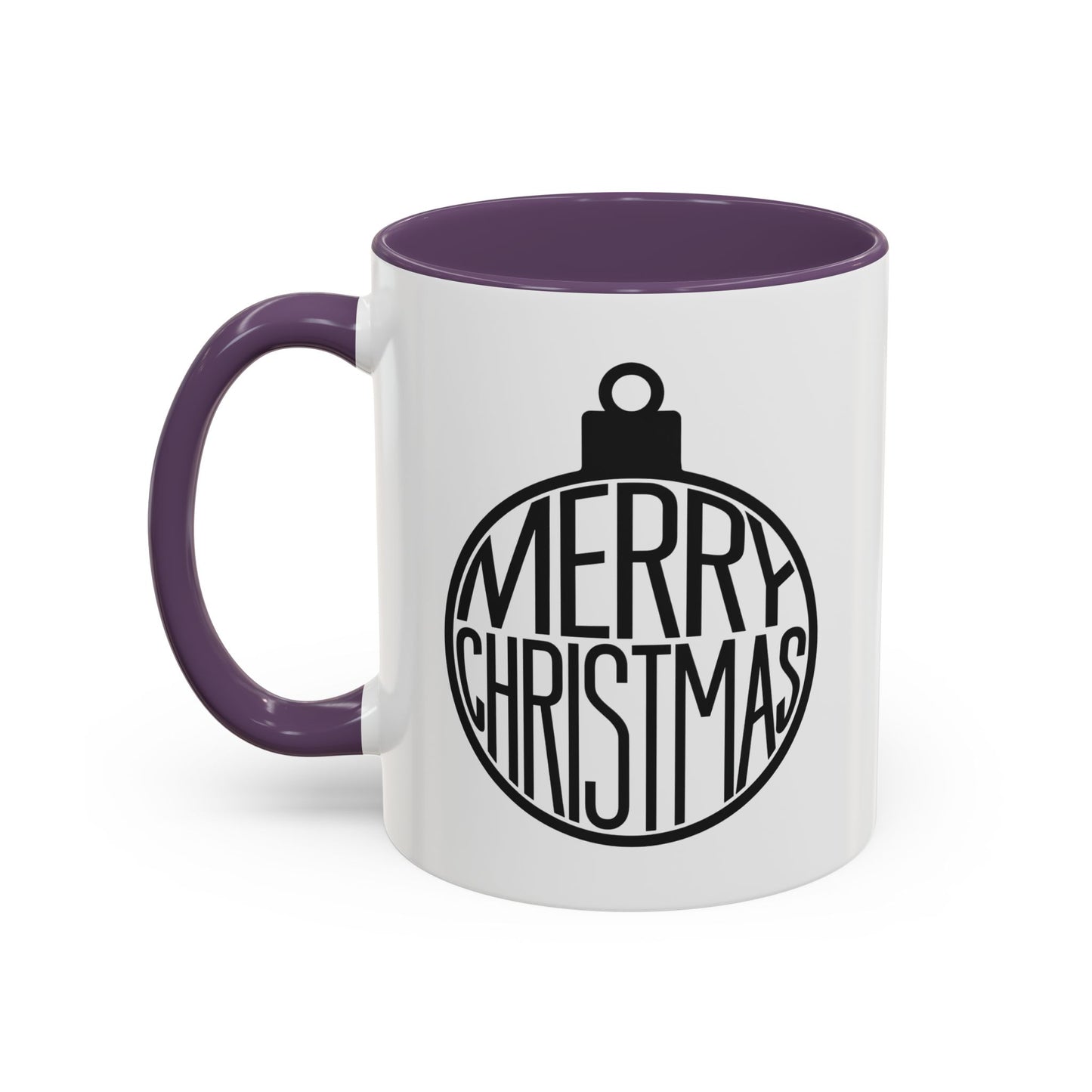 Christmas Mug - Merry Christmas Black Text Ornament