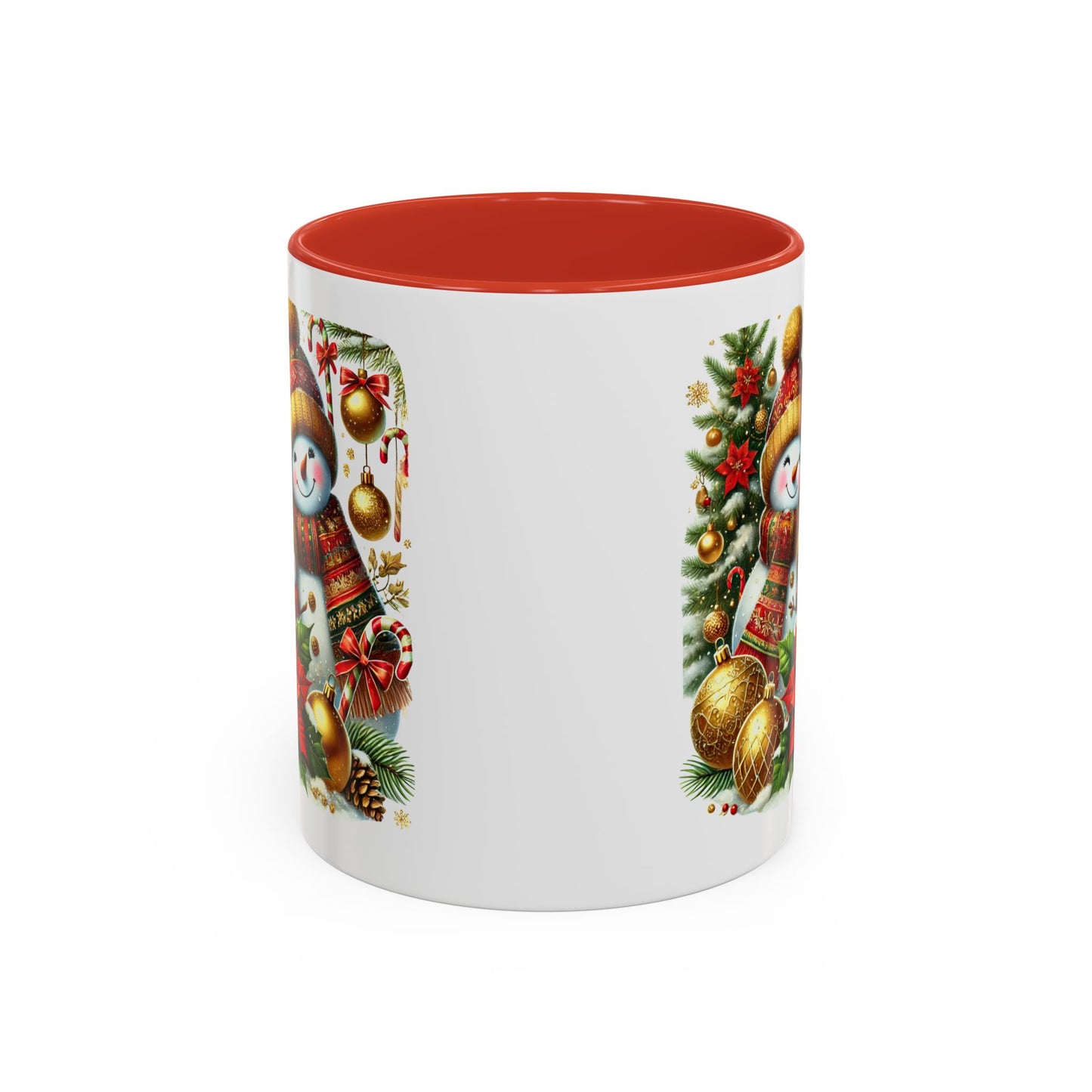 Christmas Mug - Gold Snowman Family 2