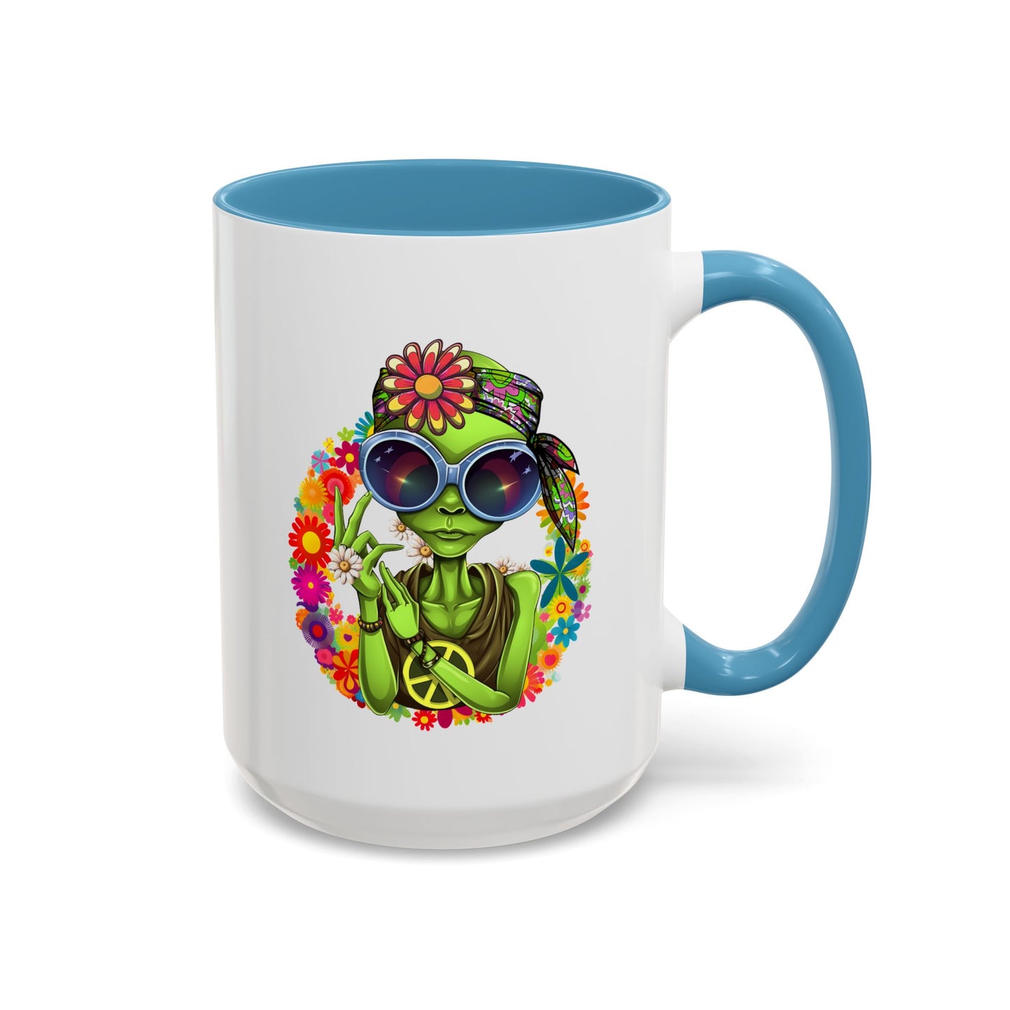 Alien Mug - Peace Hippy Alien