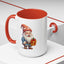 Christmas Mug - Old Gnome with Present