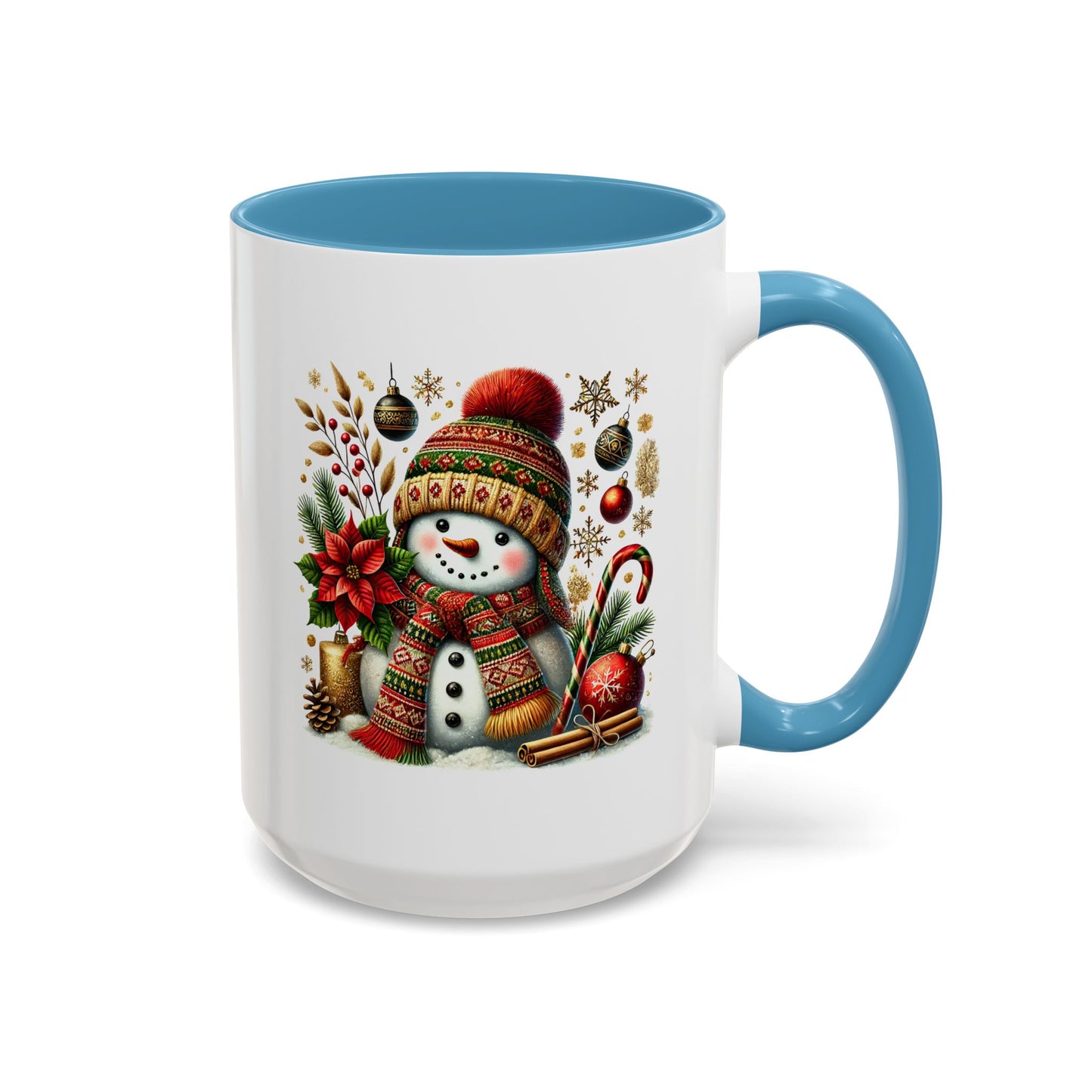 Christmas Mug - Snowman with Christmas Decorations