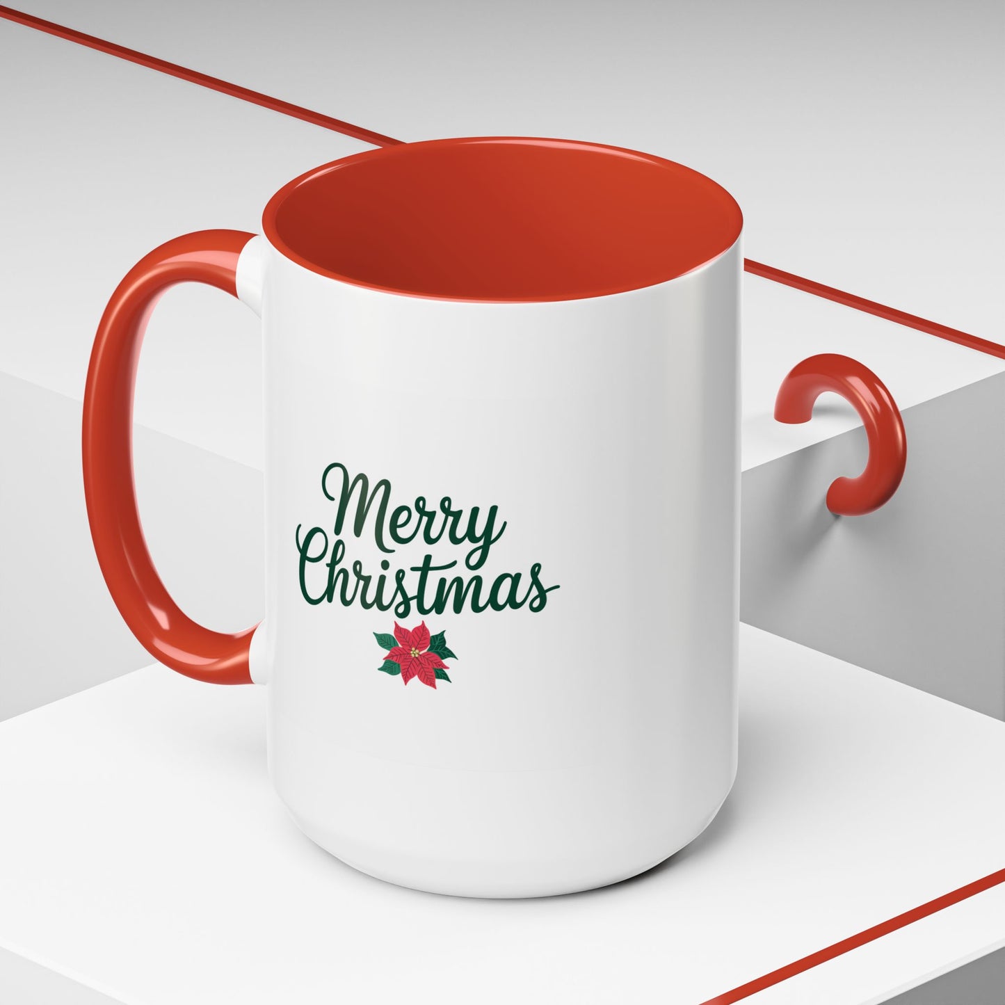 Christmas Mug - Merry Christmas Green Text