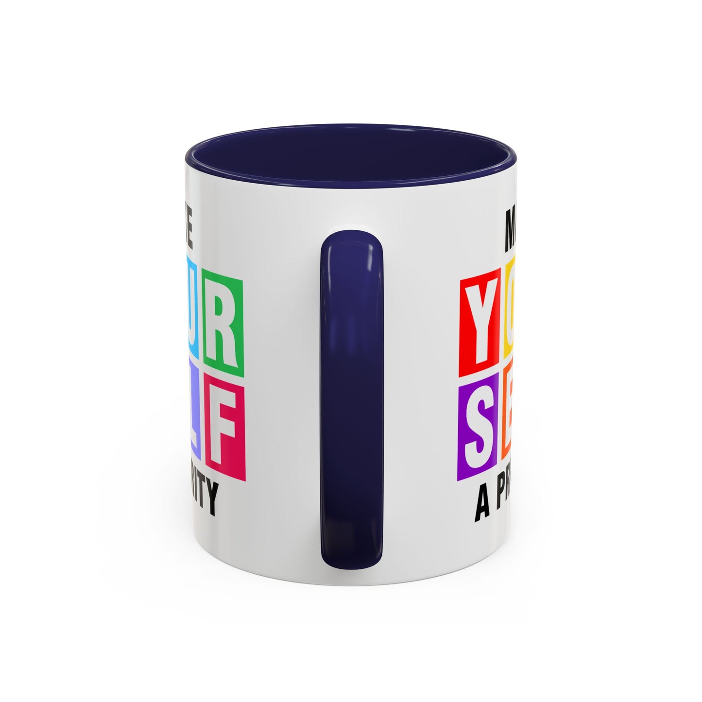 Wellness Mug - Make Yourself a Priority Colored Blocks