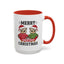 Christmas Mug - Merry Christmas Black Text Owls