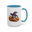 Halloween Mug - Witch Cat Hiding In Pumpkins