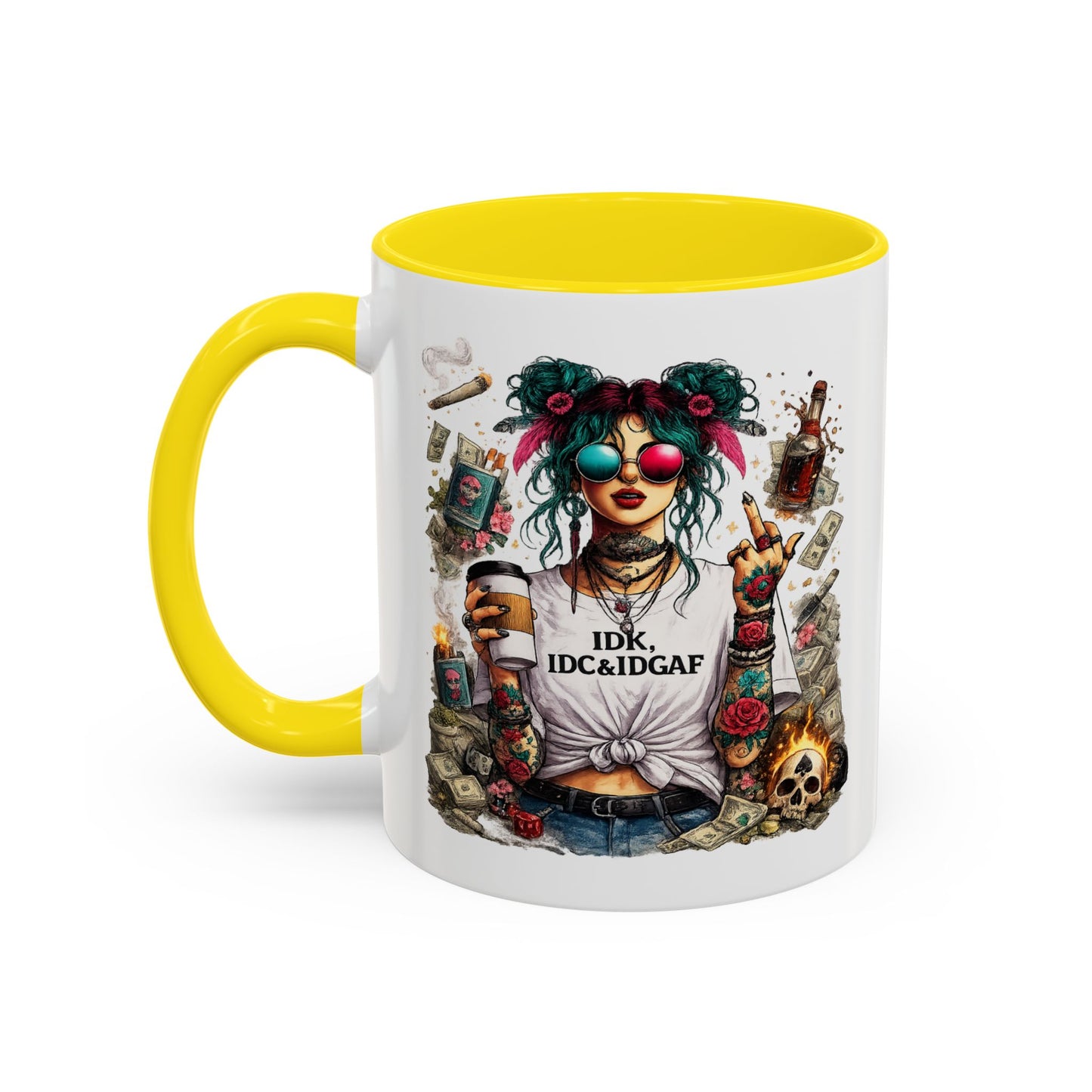 Humor Mug - The IDK IDC & IDGAF