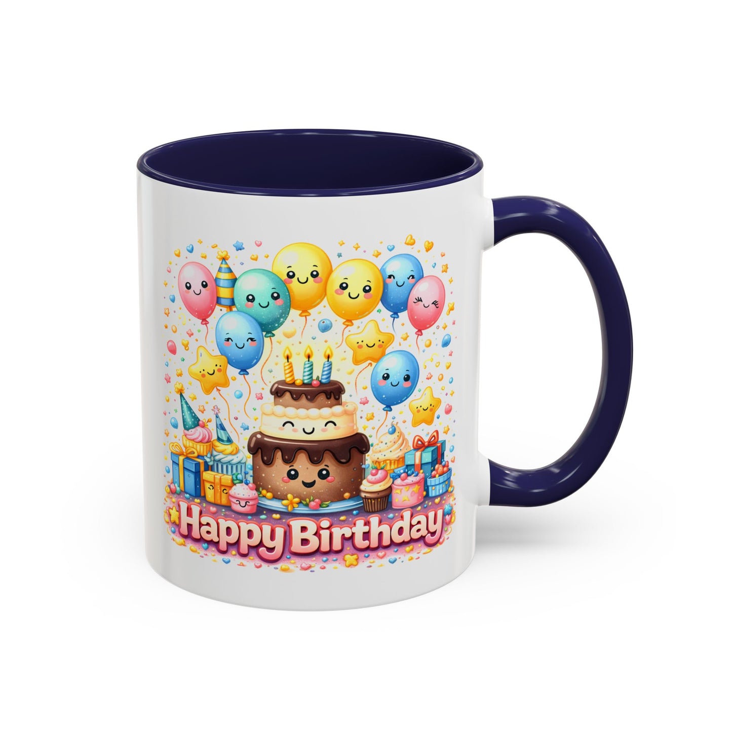 Birthday Mug - Cake and Balloons