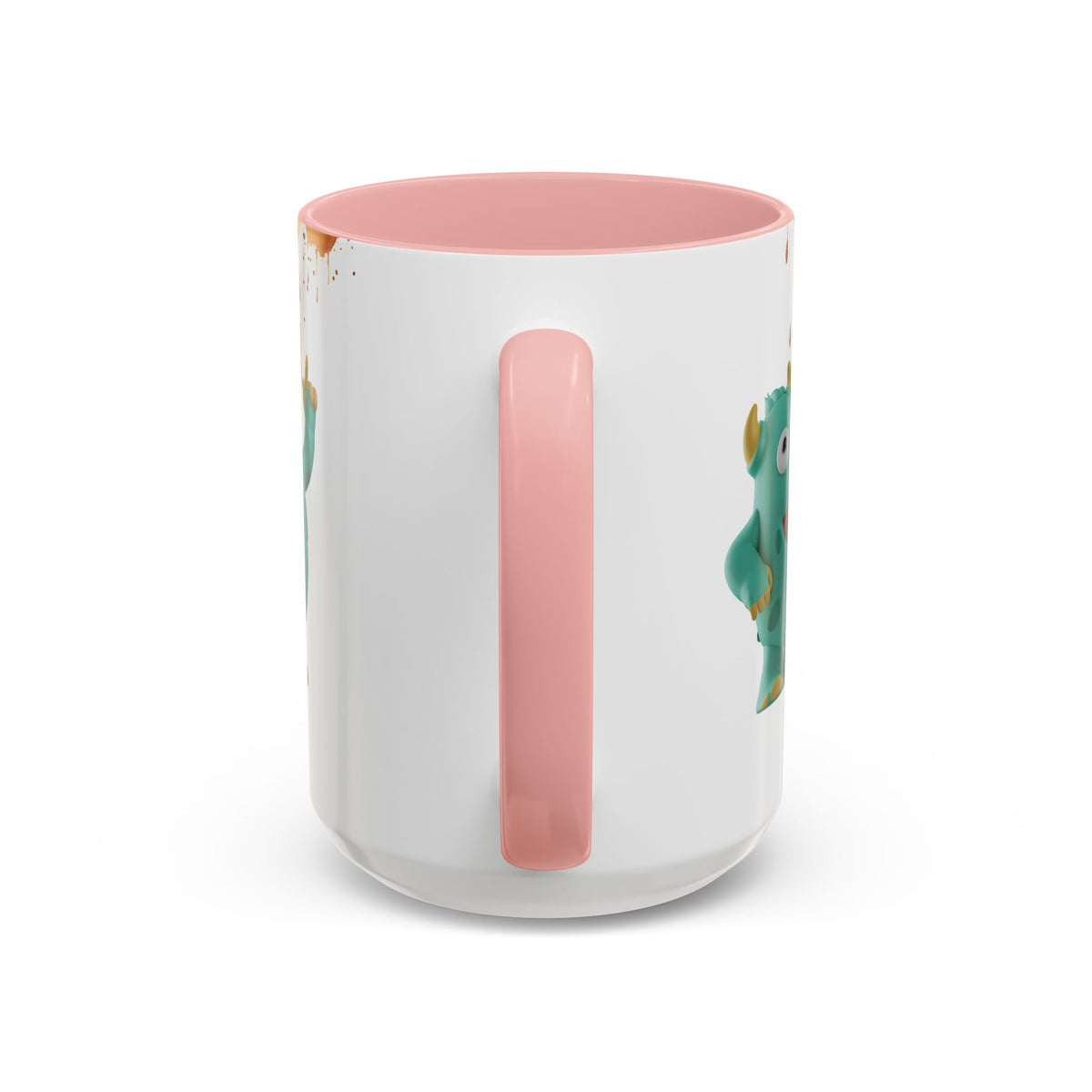 Humor Mug - Monster Drinks Coffee Spill
