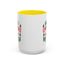 Christmas Mug - Merry Christmas and a Happy New Year Green & Red Text Trees Stars