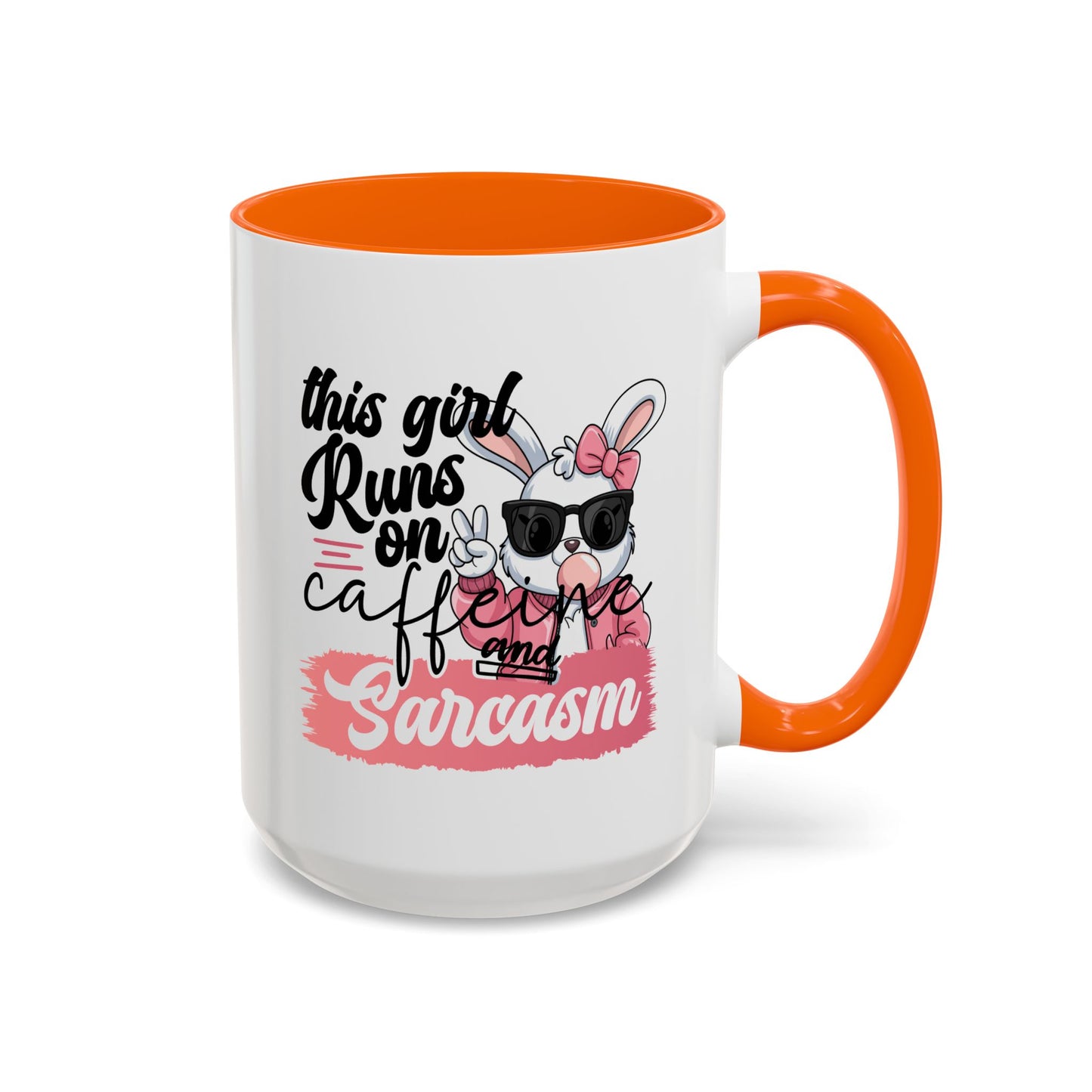 Humor Mug - This Girl Runs on Caffeine & Sarcasm