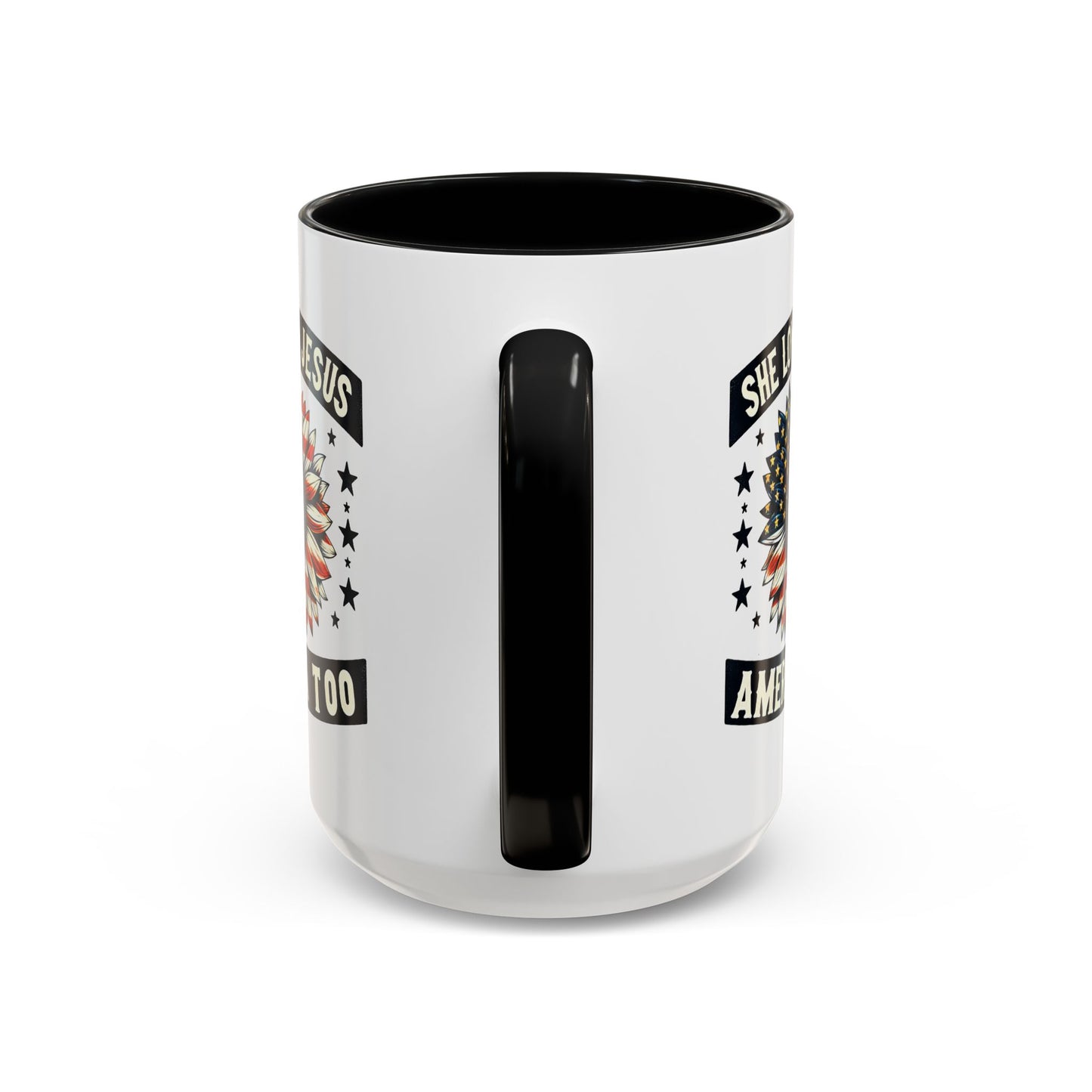 4th of July Mug - She Loves Jesus & America Too