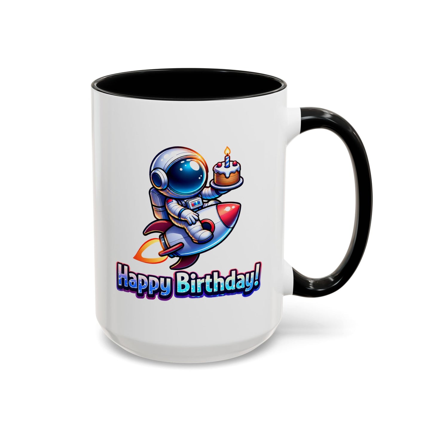 Birthday Mug - Astronaut Rocket