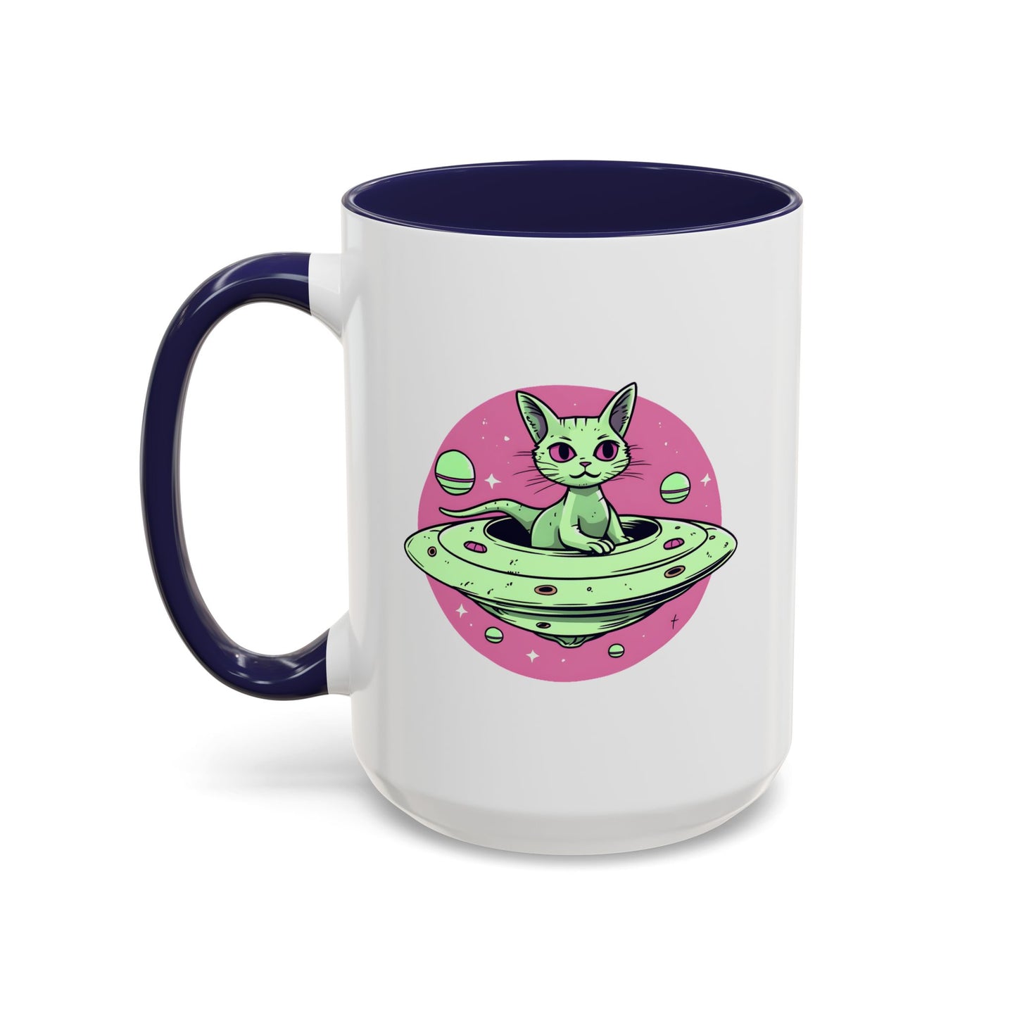 Alien Mug - Flying Saucer Cat