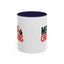 Christmas Mug - Merry Christmas Green & Red Text Santa Bag