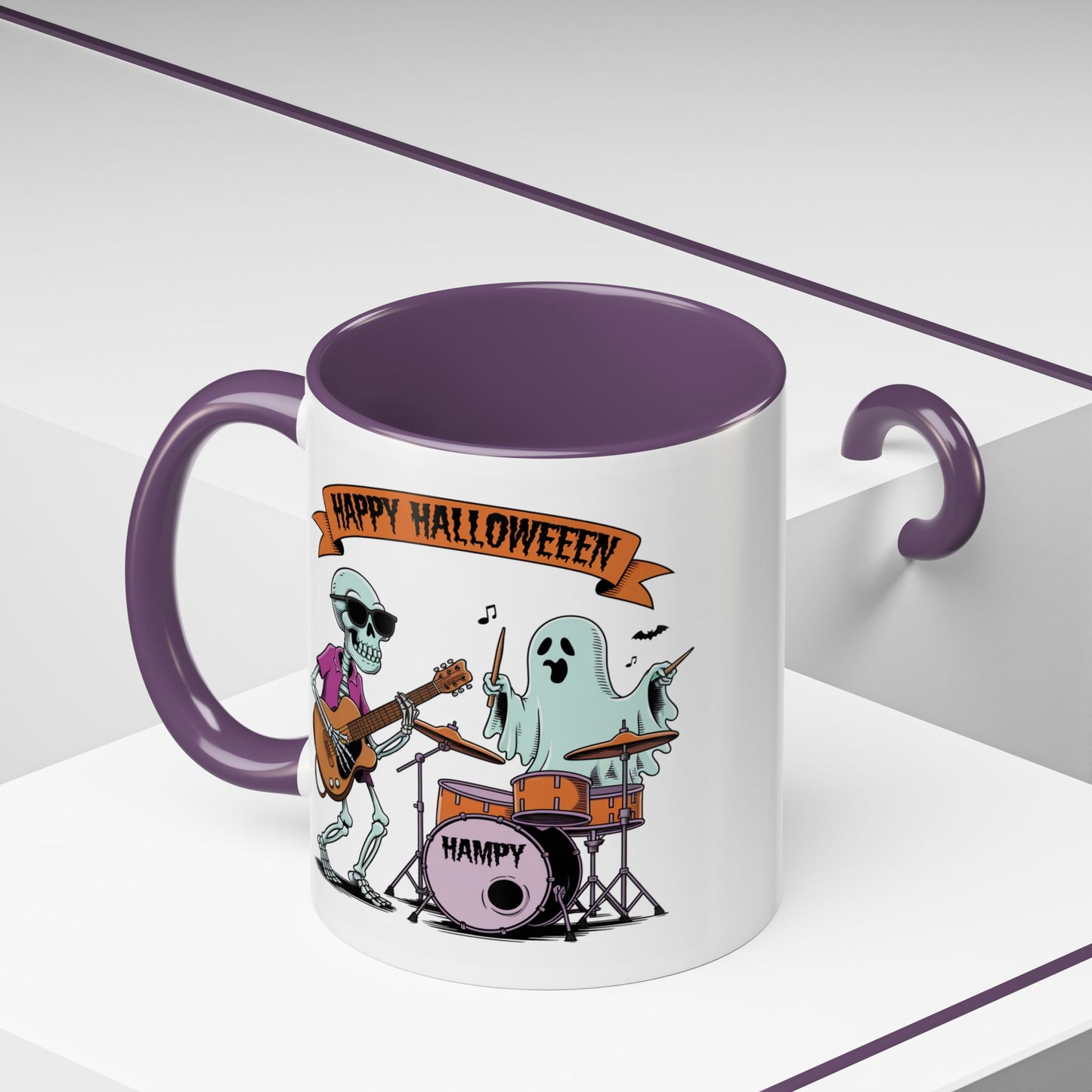 Halloween Mug - Skeleton & Ghost Band