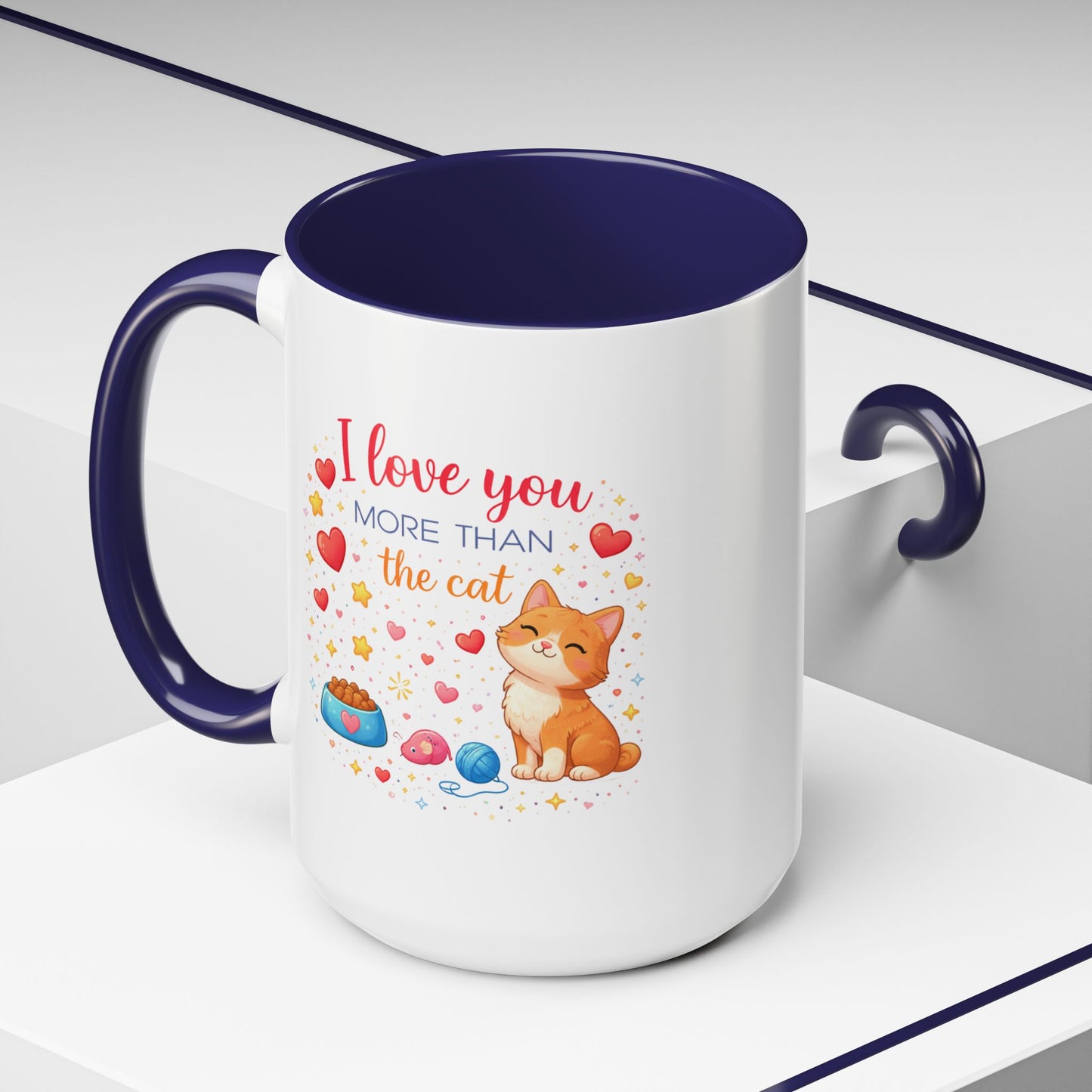 Anniversary Mug - I Love You More Than The Cat