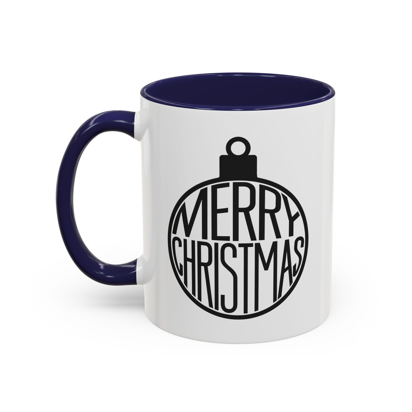Christmas Mug - Merry Christmas Black Text Ornament