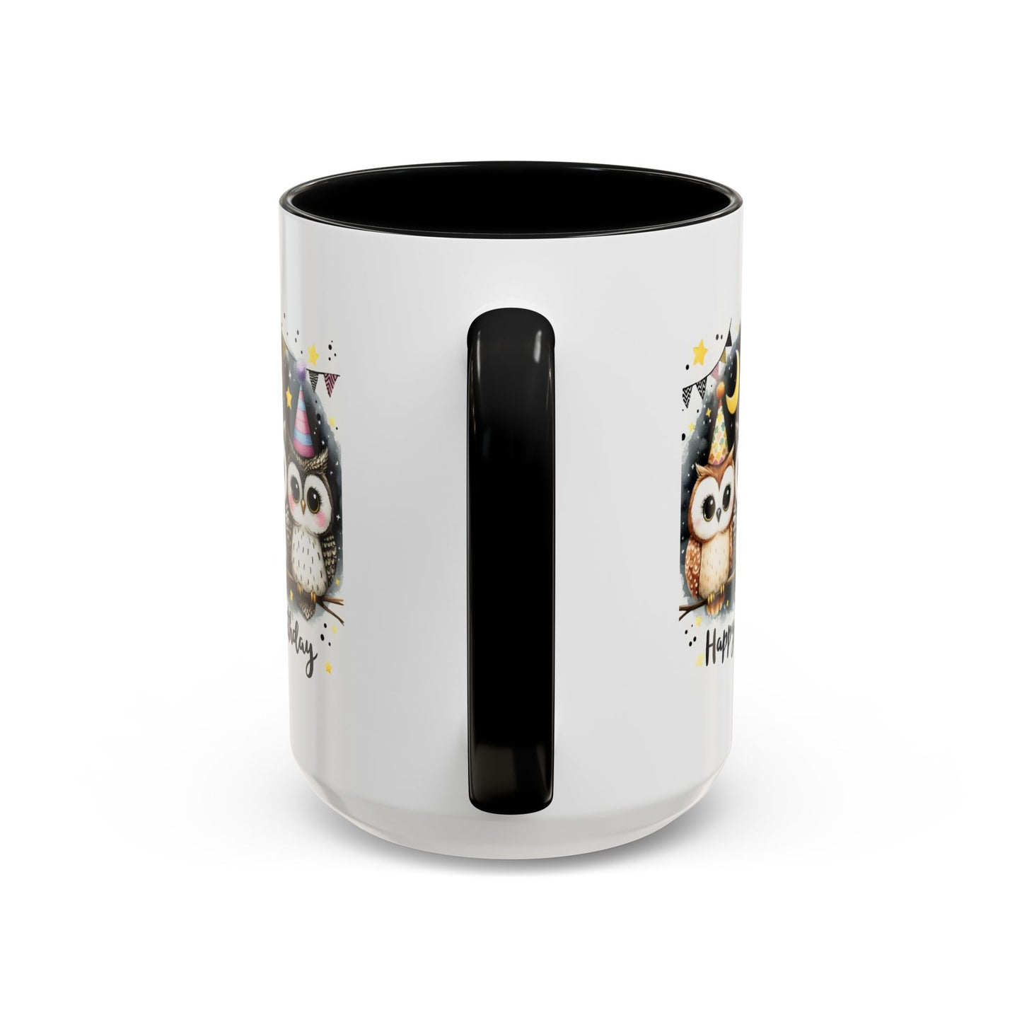 Birthday Mug - Happy Birthday Owls