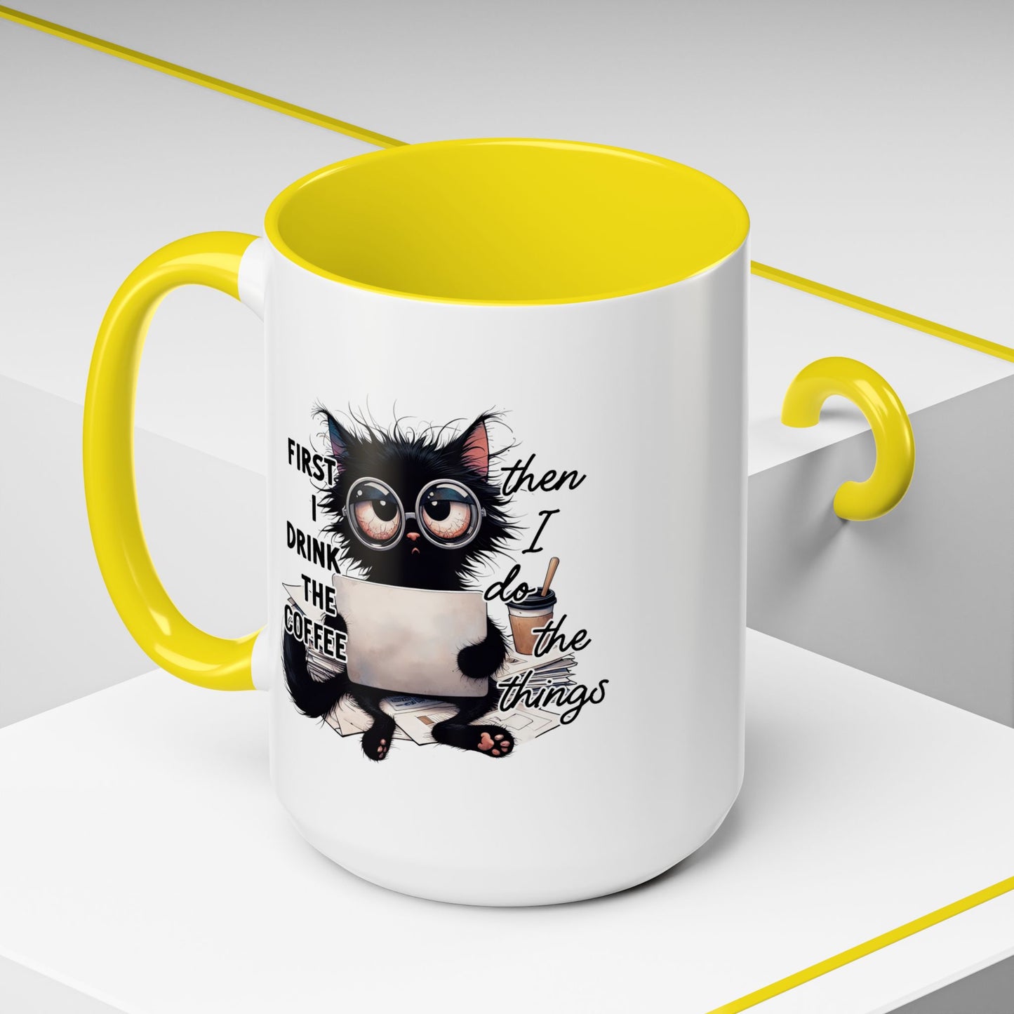 Animal Mug - First I Drink The Coffee