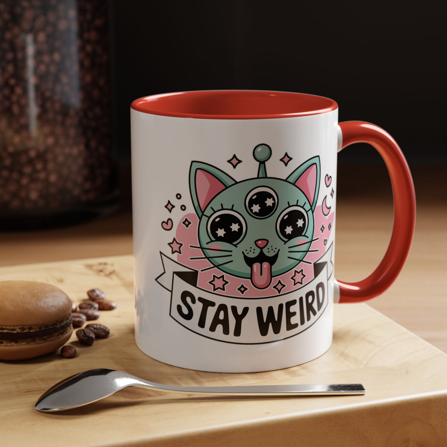 Alien Mug - Stay Weird Alien Cat
