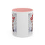 Christmas Mug - Merry Christmas Red Text Puppy Green & Red Top