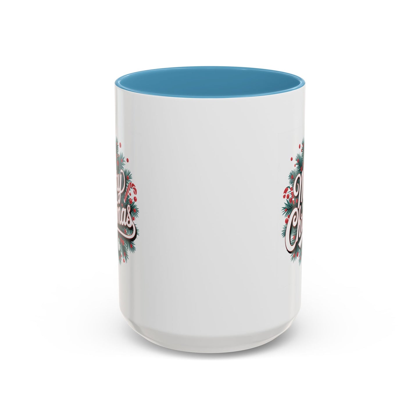 Christmas Mug - Merry Christmas White & Red Embossed Text