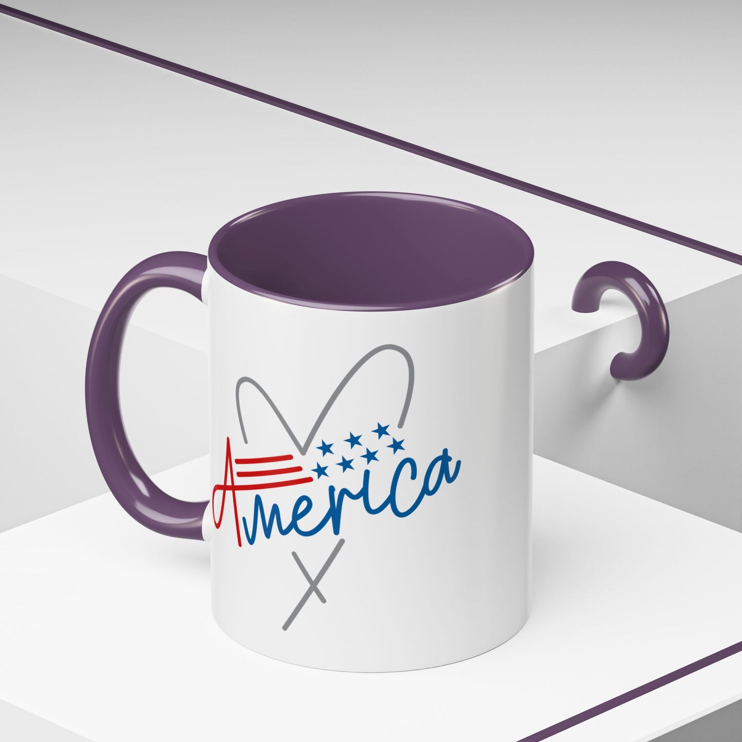 4th of July Mug - America Heart