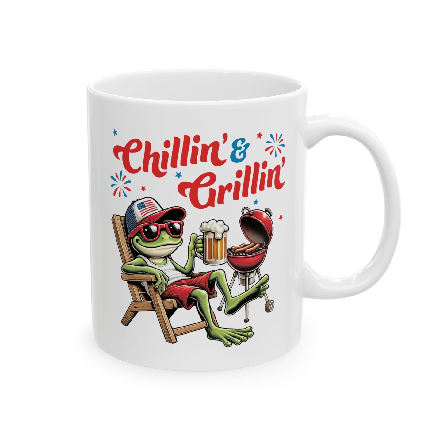 4th of July Mug - Chillin' & Grillin'
