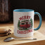 Christmas Mug - Merry Christmas Red & White Camper